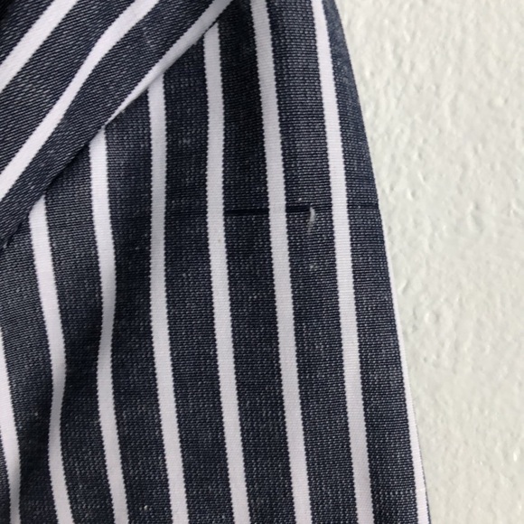 Ripe Womens Mini Dress Size Small Stripes Blue Tunic Dress Shirt Belt - Picture 7 of 7